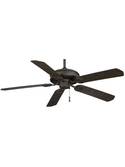 Sundowner 54 inch Ceiling Fan in Black Iron.